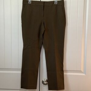 Women's Ann Taylor Devin Fit Ankle Length Dress Pants, Olive‎ Green, Size 8